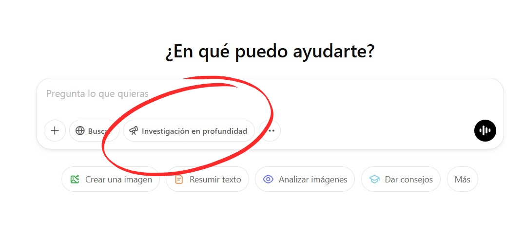 investigación en profundidad chatgpt